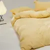 Conjunto de quatro peças estilo hotel de luxo 100S de alta contagem de algodão de fibra longa, feito inteiramente de tecido cetim 100% algodão, incluindo lençóis de cima e lençóis com elástico