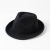 Moda Casual de Otoño e Invierno para Hombres y Mujeres Mezcla de Lana de Conejo Lana Rizada Sombrero de Copa Jazz Sombrero Cálido para Ocio al Aire Libre