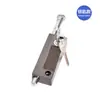 Cerradura de mortaja en el suelo para puerta giratoria cerradura para puerta de cristal enmarcada cerradura montada en el exterior para puerta de madera puerta de aleación de aluminio resorte de puerta cerradura de mortaja en el suelo perno de suelo