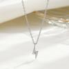 Collar Mini Relámpago de Plata Esterlina S925 Joyería Elegante de Nicho de Alta Gama Personalizada Cadena de Clavícula Simple de Relámpago para Mujer