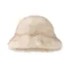 Sombrero de Cubo de Felpa para Mujer Otoño Invierno Cálido Engrosado Sombrero de Cubeta Hace que la Cara Parezca Más Pequeña Sombrero Peludo Color Sólido Versátil Sombrero de Moda Protección para los Oídos