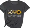 Comercio Exterior Tops para Mujer Comercio Electrónico Transfronterizo Amazon Camiseta de Algodón Estampada a Color