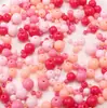 Kit de Materiales de Cuentas Redondas de Acrílico Sólido de Colores para Pulseras, Collares y Accesorios de Joyería Hechos a Mano DIY