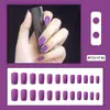 Puntas de Uñas Falsas Desmontables de Color Sólido Cortas Personalizadas Portátiles Parches de Uñas Falsas Terminados al por Mayor Ultra Delgadas