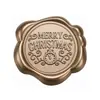 Série de Natal Adesivos de Selo de Cera Bronze Antigo para Envelopes, Convites, Garrafas de Vinho e Decoração de Presentes