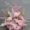 Arreglos Florales para Pasillo de Boda, Macetas Florales para Mesas de Hotel, Bolas de Flores, Decoración de Escenario T de Boda, Arte Floral Terminado