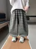 Q105 Pantalones de Linterna de Otoño para Niños Nuevo Bebé Rayados Casuales Sueltos Pantalones Harem Pantalones Deportivos Elegantes para Niños
