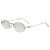 Nuevas Gafas de Sol Sin Montura para Mujer 2025 Moda Europea y Americana Personalidad Tendencia Gafas Decorativas Versátiles para Hombre