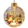 Adorno Navideño de Bola de Cristal Transparente 3D de Conejito Durmiendo para Árbol de Navidad, Mascota Linda, Decoración Navideña