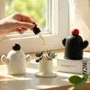 Difusor de aromaterapia sem chama em formato de cacto de desenho animado, uma nova e criativa pedra de fragrância de mesa estilo chinês para fragrância interna duradoura