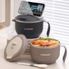 Tazón de Acero Inoxidable 316 para Fideos Instantáneos con Filtro de Agua, Lonchera Portátil Aislada para Dormitorio de Estudiantes con Tapa, Taza para Comida Rápida de Cafetería Escolar
