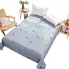 Sábana de algodón lavado de una sola pieza para cama de verano, dormitorio de estudiante, funda de edredón Clase A, tela de sábana de cama individual y doble de verano, sábana para kang de cuatro estaciones