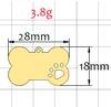 Venta caliente transfronteriza colgante de placa de identificación para perro de acero inoxidable hueco colgante de metal para collar de mascota regalo grabado láser