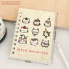 Caderno Espiral Capivara Desenho Animado Fofo para Estudantes, Bloco de Notas de Alto Valor, Caderno Portátil Compacto de Formato Especial Papelaria Atacado