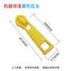 Puxador de zíper trapezoidal nº 5 em estoque, puxador de zíper colorido para mochilas, galvanizado, pintado por spray, puxador de zíper de metal eletroforético