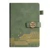 Conjunto de Cadernos Estilo Chinês A5 Personalizado para Uso em Escritório, Bloco de Notas Criativo para Presente, Lembrança da Temporada de Formatura Estilo Chinês