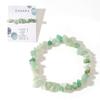 Pulsera de mujer con piedra original de cristal mineral, piedra original, grava irregular, polvo de cristal, cuerda, regalo de joyería en stock