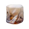 Copo Twist Estilo Ins Copo de Vinho Transparente para Uísque Vidro Doméstico Popular Copo Origami Copo de Água com Formato Especial Vinho Pequeno