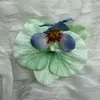 Flor Artificial Borboleta Estilo Fada Série Orquídea Clipe para Franja Novo Estilo Chinês Grampo de Cabelo Grampo para Coque na Parte de Trás da Cabeça Ornamento de Cabelo para Mulheres