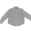 Camisa Rayada con Botones de Zafiro Estilo Old Money para Hombres y Mujeres, Ropa Casual de Alto Intelecto para Primavera y Otoño, Camisa de Manga Larga con Hombro Normal