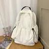 Mochila de Estilo Japonés para Estudiantes Universitarias, Mochila de Viaje Niche Casual con Cordón Ajustable Vintage de Alta Gama, Bolso Ligero Texturizado de Doble Hombro