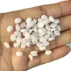 Anel com Pedra Natural 5x7mm Formato de Ovo Superfície de Cristal Oval Geométrico Anel de Joia DIY Incrustado com Pedra Lapidada Acessórios DIY