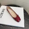Sapatilha Feminina de Pele de Ovelha, Tamanho Pequeno 5cm de Altura, Bico Quadrado, Decote Baixo, Sapatos de Ballet Elegantes, Sapatilhas Planas