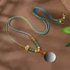 Corda de Pingente do Xizang Nova Praça Thangka Diamante Pintado à Mão Zakilam Retro Tendência Nacional Estilo Nacional Pequeno Novo Estilo Chinês