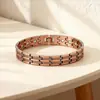 Popular Metal Transfronterizo Europeo y Americano Imán de Cobre Rojo Antiguo Pulsera Retro Fila Ancha Desmontable Pulsera de Pareja