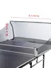 Rede de bola tipo quadro tudo incluído para tênis de mesa, rede coletora de bolas de piso, coletor de bolas, suporte para múltiplas bolas, rede coletora de bolas móvel
