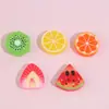 Juguete de comida simulada rodajas de fruta limón sandía accesorios de resina pegamento de crema DIY funda de teléfono llavero hecho a mano