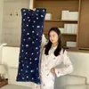 Almohada larga de apoyo de forro polar de invierno para niñas, almohada de apoyo para sujetar las piernas al dormir, almohada para dormir en el rincón de la ventana en otoño e invierno, cojín de respaldo para sofá