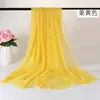 Lenço protetor solar liso de cor sólida para o verão toalha de praia para a beira-mar xale longo para primavera e outono lenço feminino lenço