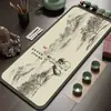 Camino de mesa de té estilo chino, Alfombrilla de té absorbente y de secado rápido, Mantel largo de alta gama para uso doméstico, Paño de té Zen sin lavado