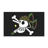 Amazon One Piece Bandera Pirata de Luffy Bandera de Calavera Bandera Colorida Banderín Decoración Interior Bandera Exterior Grande
