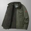 Z3166# chaqueta acolchada de algodón con felpa explosiones chaqueta de algodón casual para hombre chaqueta acolchada con felpa solapa con algodón adicional ropa para hombre