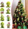 Pendente de Carro Grinch Desenho Animado Infantil Decoração de Árvore de Natal Decoração de Casa Transfronteiriço Novo Produto