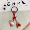 Chaveiro de Bolsa de Cerâmica Tecida à Mão Jingdezhen, Pingente Criativo com Argola de Mola, Presentes Pequenos Culturais e Criativos Atacado
