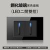 Tomada Taiwan Tipo 118 Vidro Temperado Preto Padrão Americano 15A com Interruptor de Luz LED 110V Tomada Padrão Americano com USB
