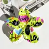 Patrón de Horquilla Impreso con UV de Flor Transfronteriza Se Puede Personalizar con Horquilla Personalizada Pinza de Tiburón Accesorios para el Cabello de Horquilla de Plumeria de Gama Alta