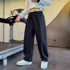 Calça de moletom casual masculina de marca da moda para outono e inverno, calça masculina pesada de corte curvo, novas calças casuais esportivas estilosas de perna reta