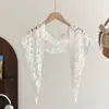 Bufanda Triangular Grande de Encaje Floral para Mujer, Estilo Dulce Calado en Capas, Bufanda, Bufanda de Seda, Bufanda Falda Suave Elegante de Alta Gama