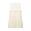 Europeu e Americano Transfronteiriço Feminino AliExpress Explosões Moda Casual Comuter Temperamento Decote V Colete Colete Saia conjunto