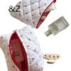 Bolsa cosmética pequeña de cereza de venta caliente transfronteriza, gran capacidad, bolsa con cremallera cosida estampada, bolsa de almacenamiento portátil, suave, linda