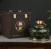 Jarra de Vino de Cerámica Jingdezhen 2.5kg Jarra del Dragón Imperial Botella de Vino Vacía Olla para Vino Recipiente para Licores Set de Caja de Regalo