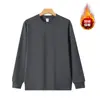 Nova Blusa de Moletom de Lã Outono e Inverno para Homens, Gola Redonda, Casual, Solta, Manga Longa, Camada Base, Bordado de Logo Personalizável para Homens e Mulheres