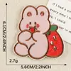 Nova Série de Morango Desenho Animado Patch Transfronteiriço Acessórios para Roupas Adesivos de Patch da Moda Adesivos de Tecido Autoadesivos Decorativos DIY