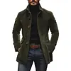 Traje de cárdigan con botones de bolsillo estilo europeo y americano de marca independiente Ins, color liso, para hombre, primavera y otoño, blazer con cuello alto 2025