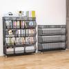 Estantería de Almacenamiento Estante Multicapa de Piso para el Hogar Acero Biblioteca Estantería de Hierro Sala de Estar Vitrina Vitrina para Niños