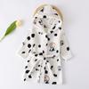 Albornoz infantil otoño e invierno Nuevo pijama infantil de franela para niños y niñas niños polar coral doble cara ropa de hogar polar